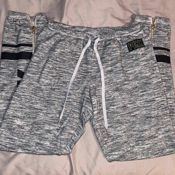 PINK Gray sweatpants - Picture 2 of 2